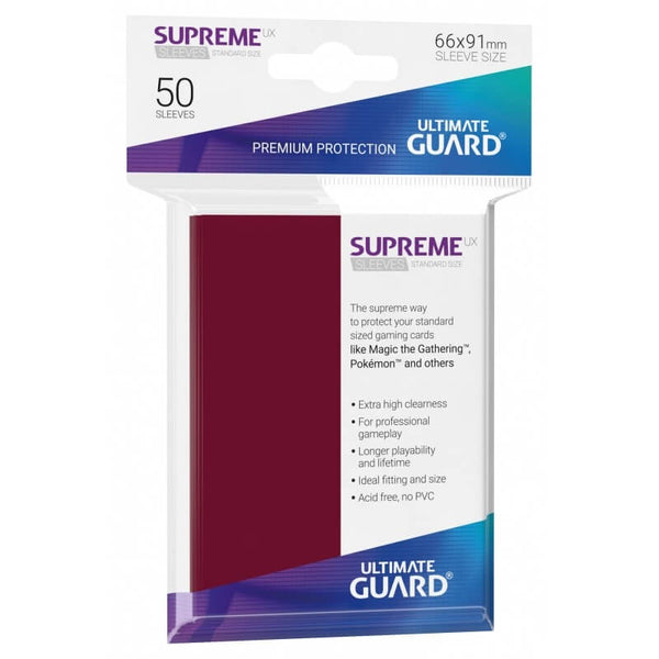 Supreme UX Sleeves Standard (Bordeaux) | Ultimate Guard