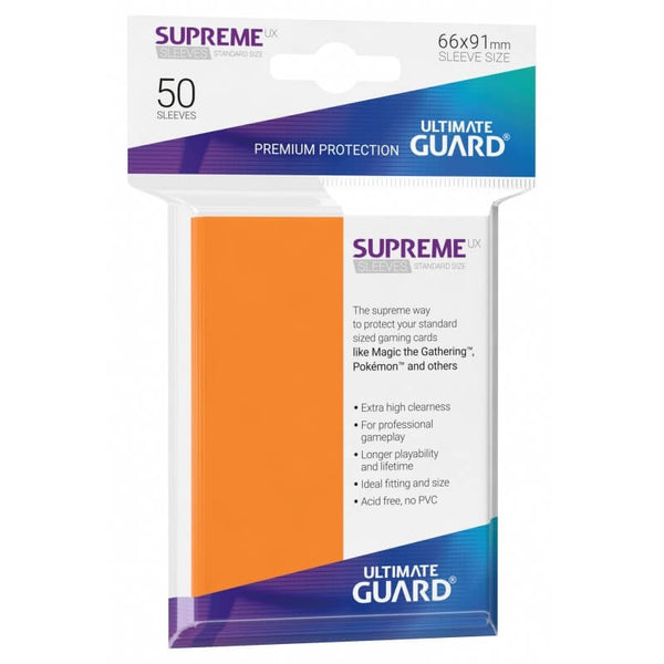 Supreme UX Sleeves Standard (Orange) | Ultimate Guard