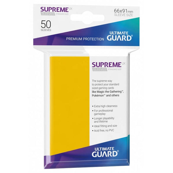 Supreme UX Sleeves Standard (Yellow) | Ultimate Guard
