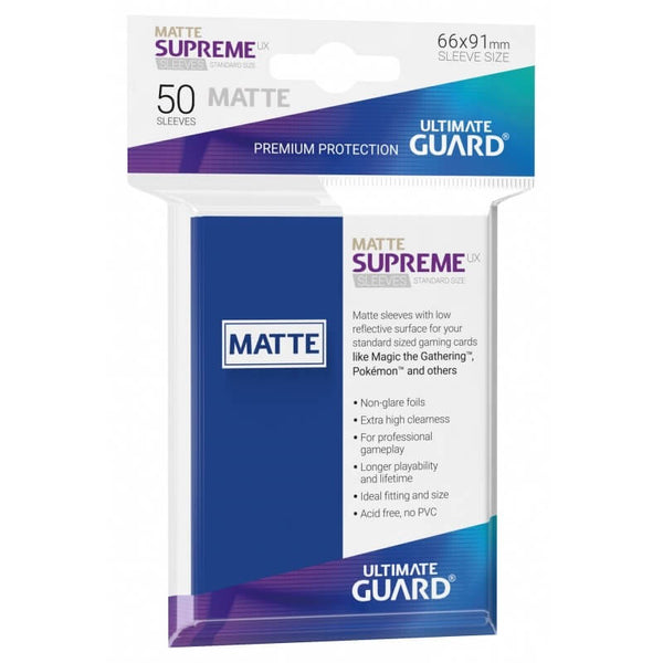 Supreme UX Sleeves Matte Standard (Blue) | Ultimate Guard