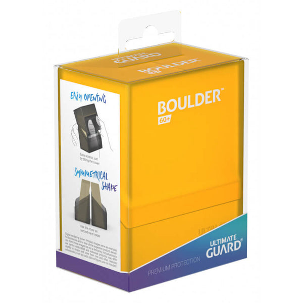 Boulder 60+ Deck Case (Amber) | Ultimate Guard