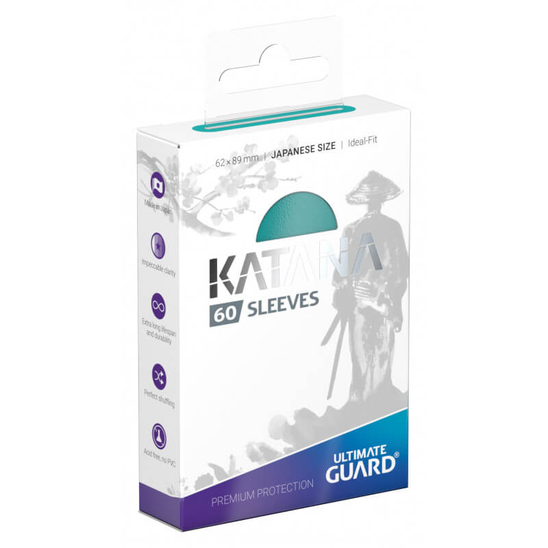 Katana Sleeves Japanese (Turquoise) | Ultimate Guard