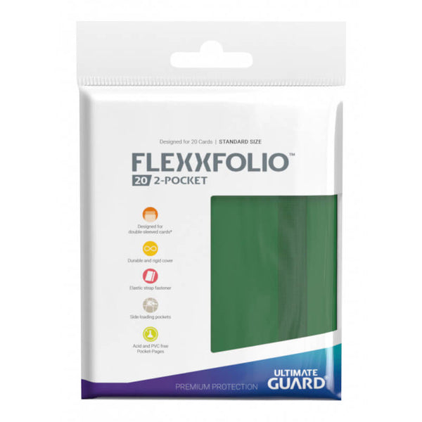 Flexxfolio 20: 2-Pocket (Green) | Ultimate Guard