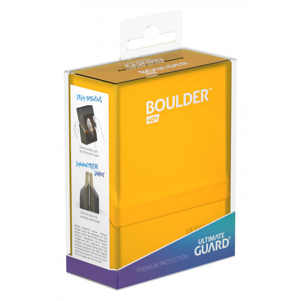 Boulder 40+ Deck Case (Amber) | Ultimate Guard