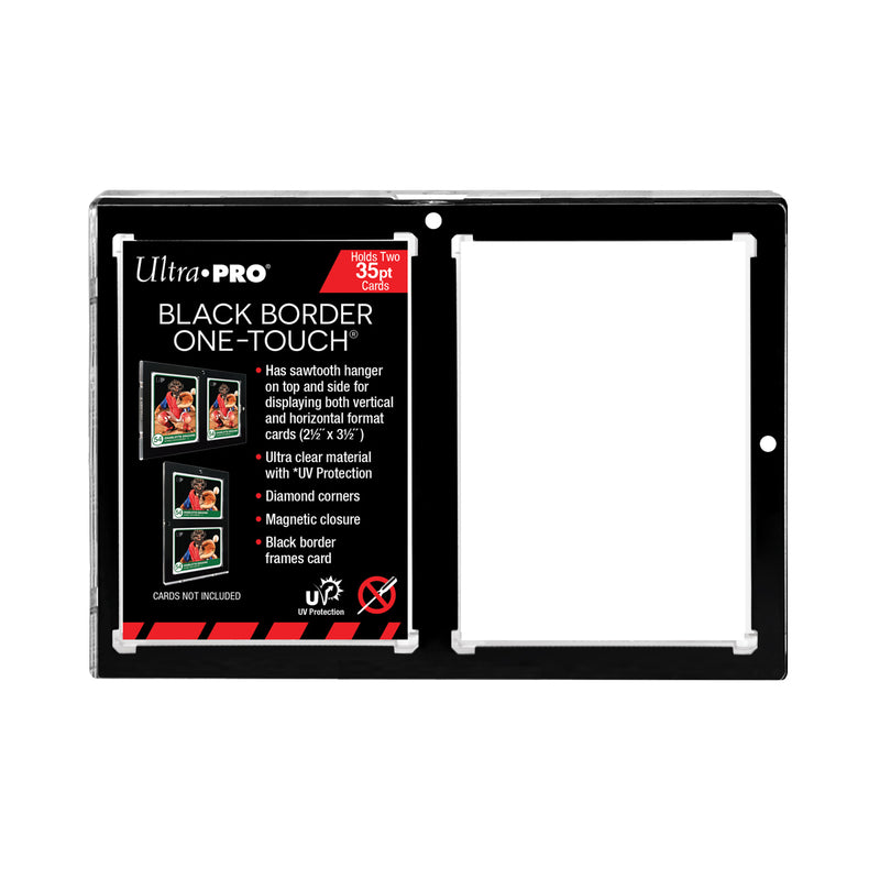 35PT 2-Card Black Border UV One-Touch Magnetic Holder | Ultra Pro