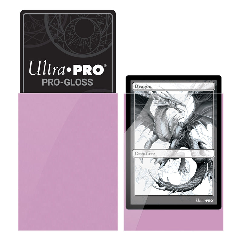 PRO-Gloss Standard Deck Protector 50 (Bright Pink) | Ultra Pro