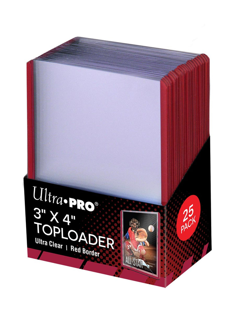3x4 Red Border Toploader | Ultra Pro