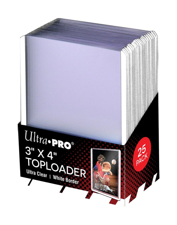 3x4 White Border Toploader | Ultra Pro
