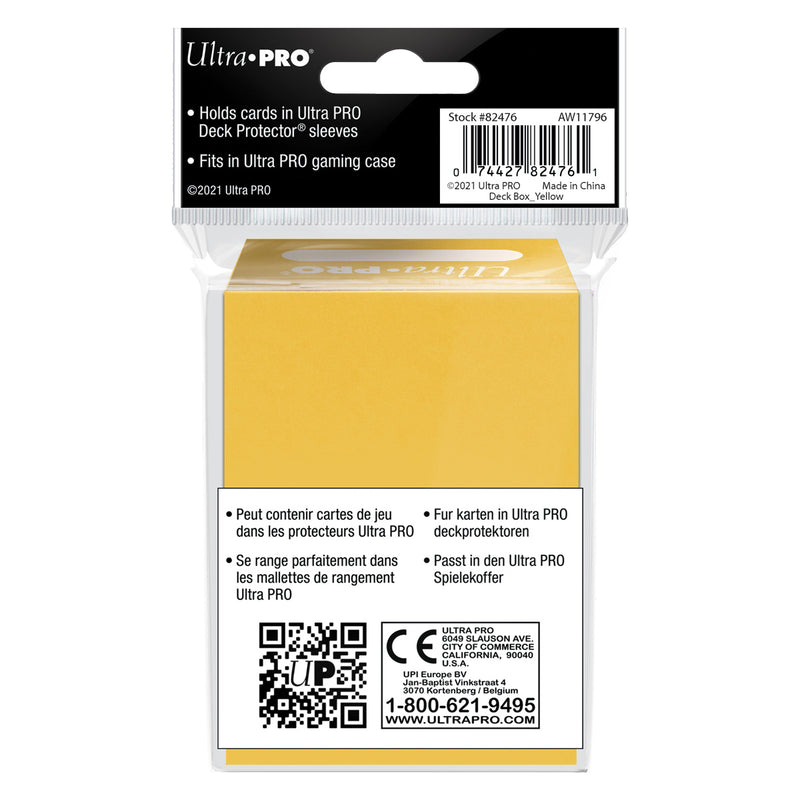 PRO 80+ Deck Box (Yellow) | Ultra Pro