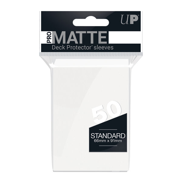 PRO-Matte Standard Deck Protector 50 (White) | Ultra Pro