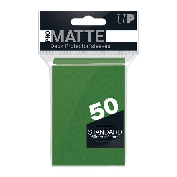 PRO-Matte Standard Deck Protector 50 (Green) | Ultra Pro