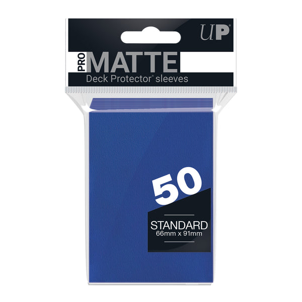 PRO-Matte Standard Deck Protector 50 (Blue) | Ultra Pro