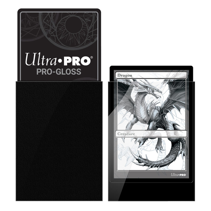 PRO-Gloss Standard Deck Protector 50 (Black) | Ultra Pro