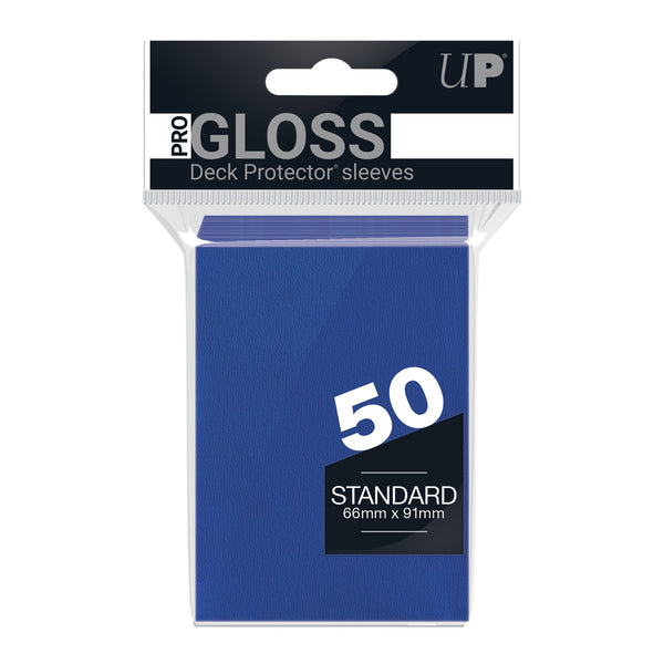 PRO-Gloss Standard Deck Protector 50 (Blue) | Ultra Pro
