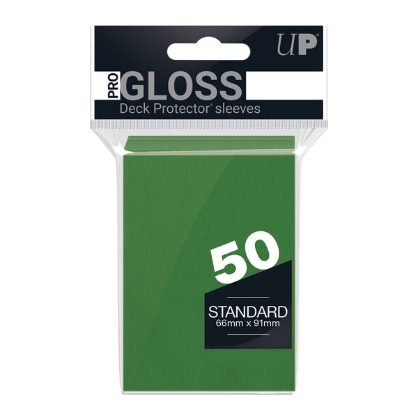PRO-Gloss Standard Deck Protector 50 (Green) | Ultra Pro