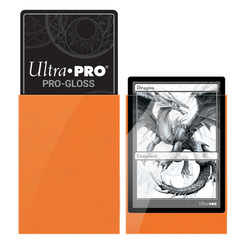 PRO-Gloss Standard Deck Protector 50 (Orange) | Ultra Pro