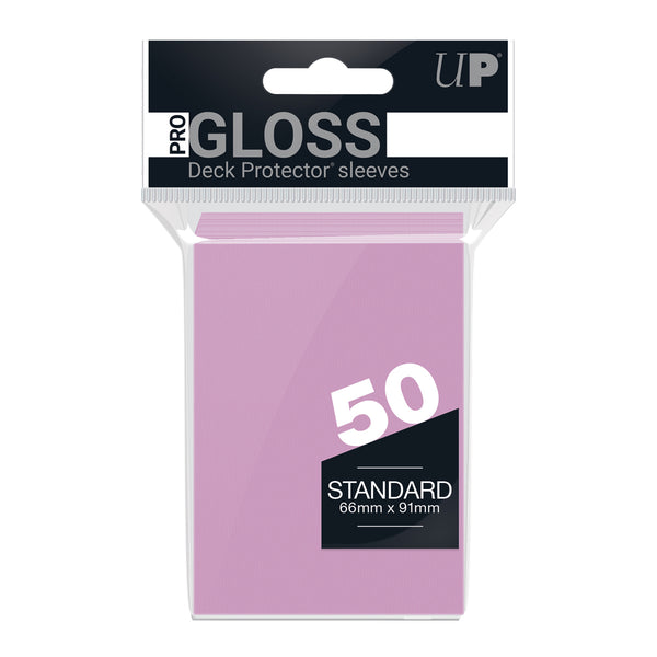 PRO-Gloss Standard Deck Protector 50 (Pink) | Ultra Pro
