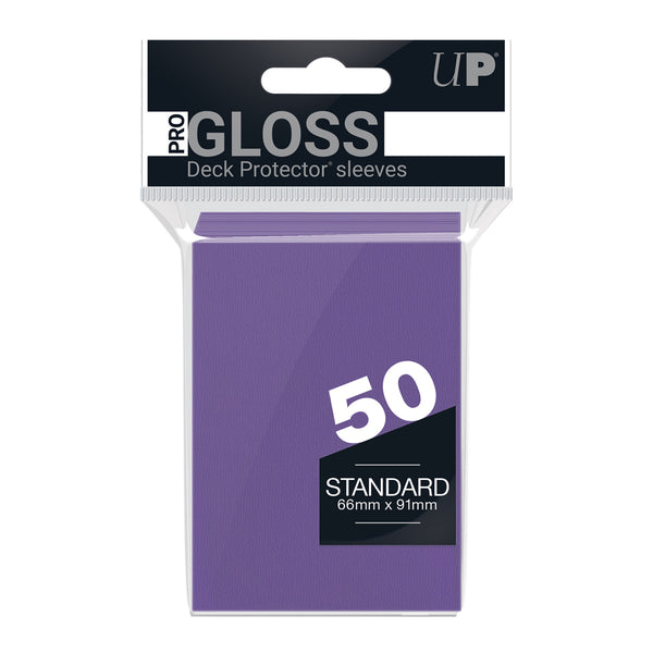 PRO-Gloss Standard Deck Protector 50 (Purple) | Ultra Pro