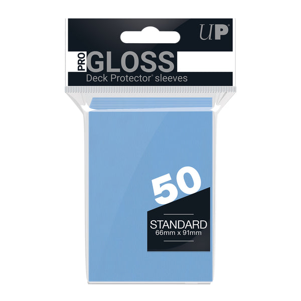 PRO-Gloss Standard Deck Protector 50 (Light Blue) | Ultra Pro