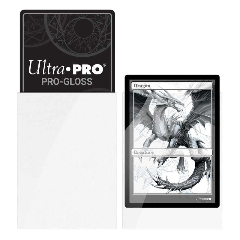 PRO-Gloss Standard Deck Protector 100 (White) | Ultra Pro