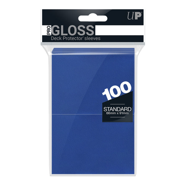 PRO-Gloss Standard Deck Protector 100 (Blue) | Ultra Pro