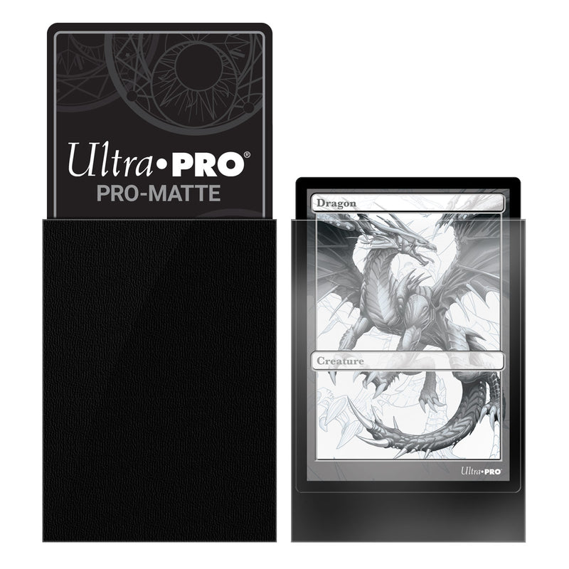 PRO-Matte Standard Deck Protector 50 (Black) | Ultra Pro