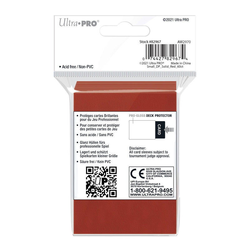 PRO-Gloss Small Deck Protector 60 (Red) | Ultra Pro