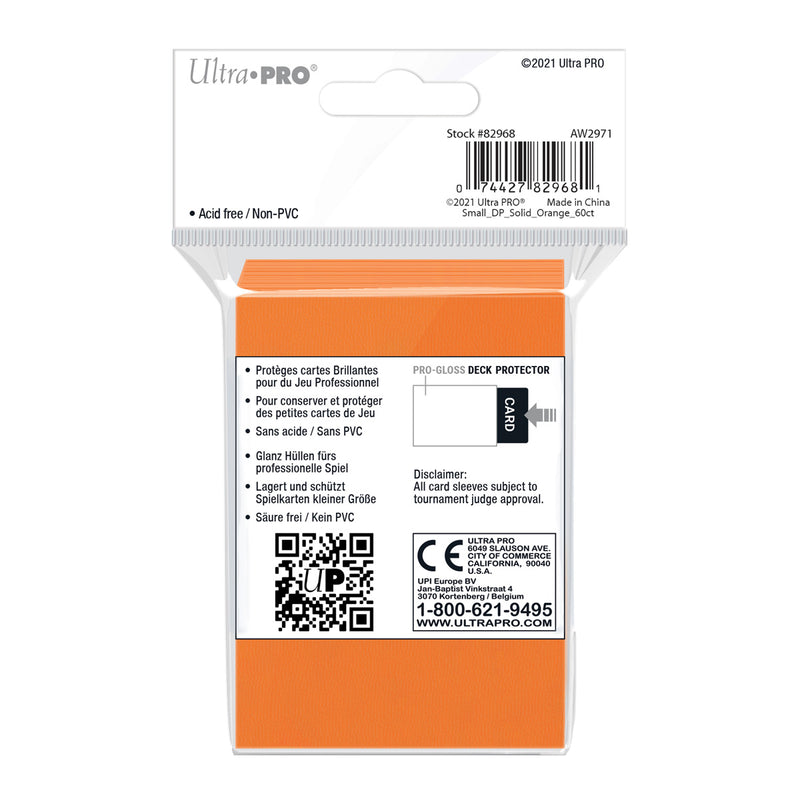 PRO-Gloss Small Deck Protector 60 (Orange) | Ultra Pro