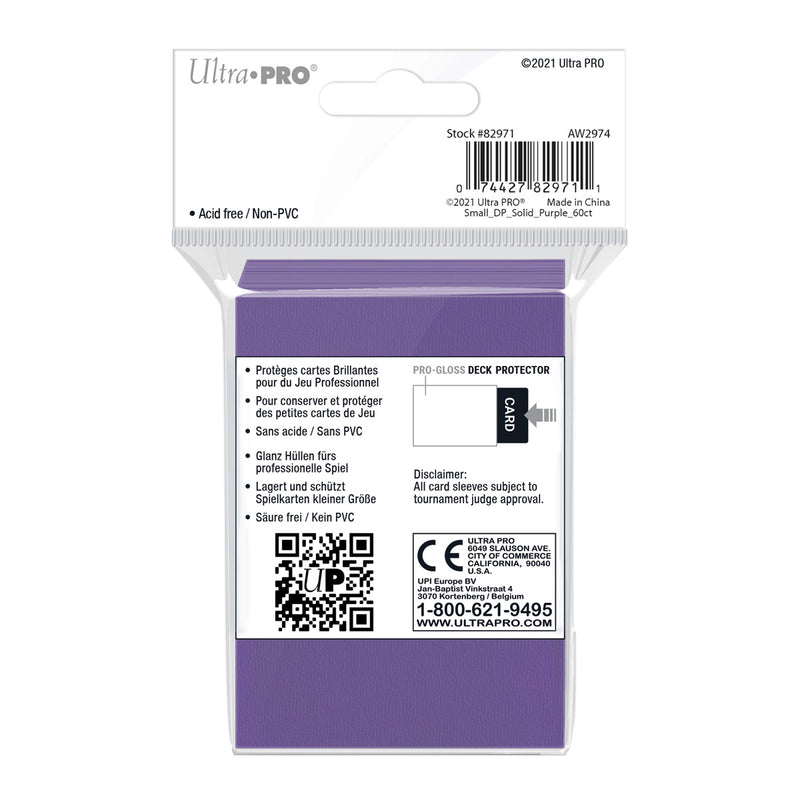 PRO-Gloss Small Deck Protector 60 (Purple) | Ultra Pro