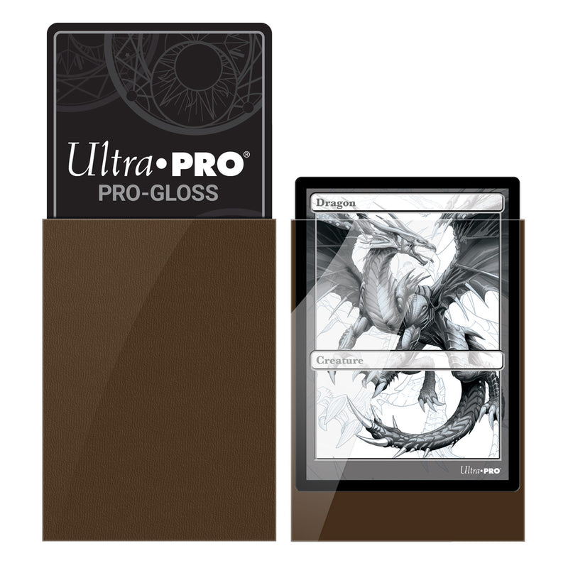 PRO-Gloss Standard Deck Protector 50 (Brown) | Ultra Pro