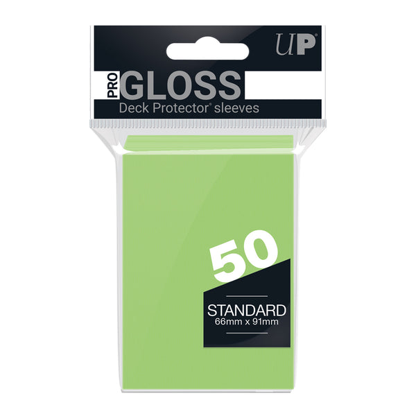 PRO-Gloss Standard Deck Protector 50 (Lime Green) | Ultra Pro