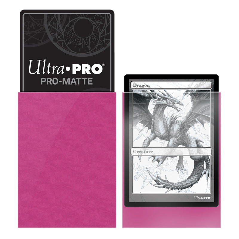 PRO-Matte Standard Deck Protector 50 (Bright Pink) | Ultra Pro