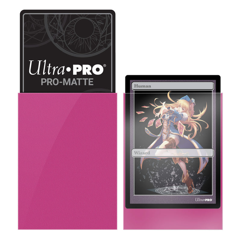 PRO-Matte Small Deck Protector 60 (Bright Pink) | Ultra Pro