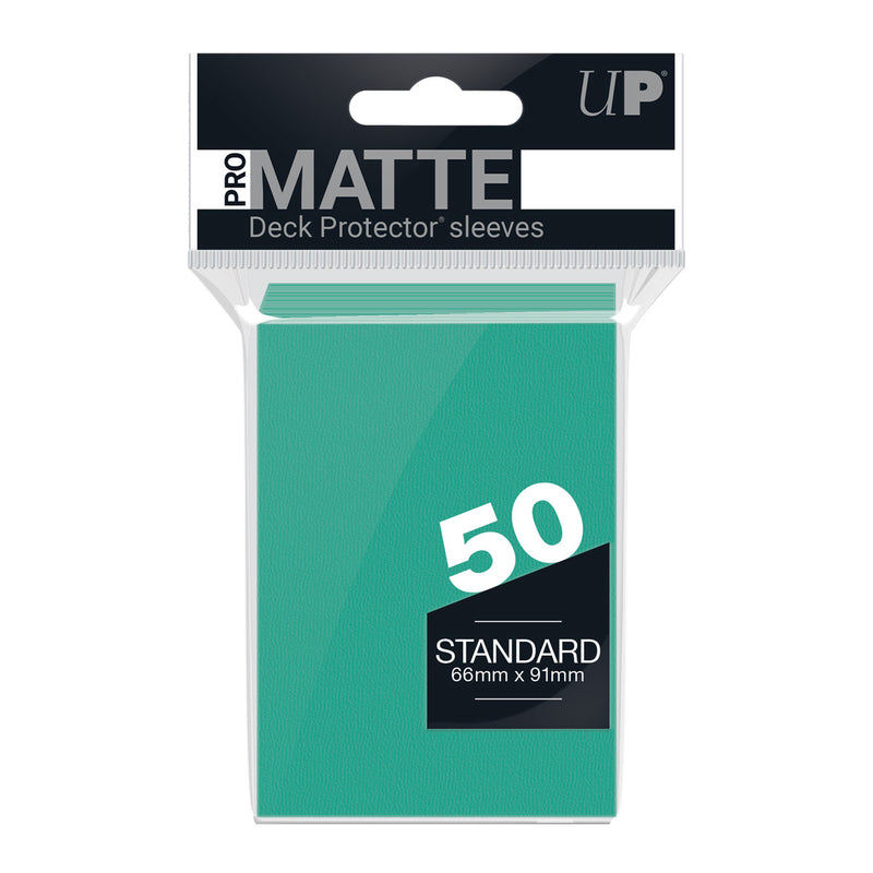 PRO-Matte Standard Deck Protector 50 (Aqua) | Ultra Pro