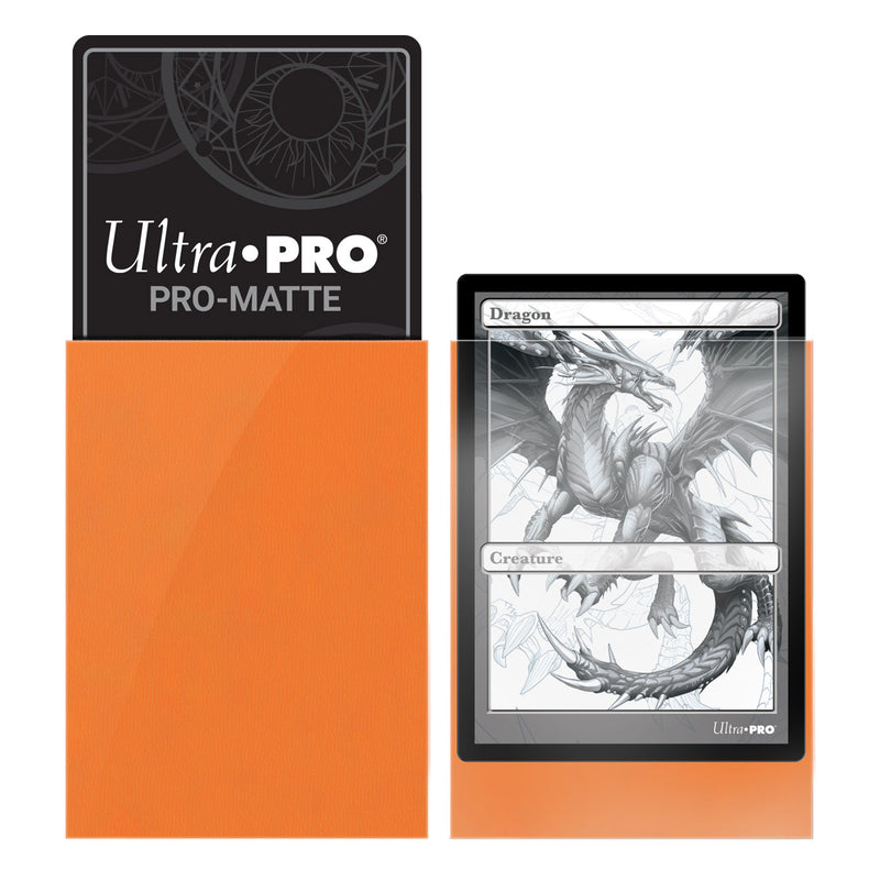 PRO-Matte Standard Deck Protector 50 (Orange) | Ultra Pro