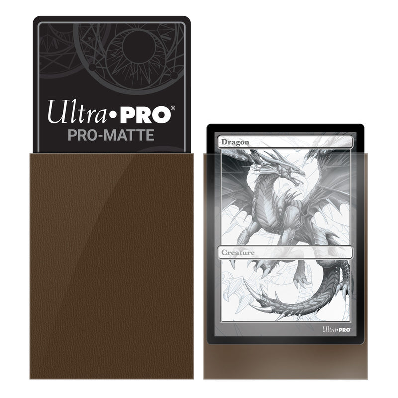 PRO-Matte Standard Deck Protector 50 (Brown) | Ultra Pro