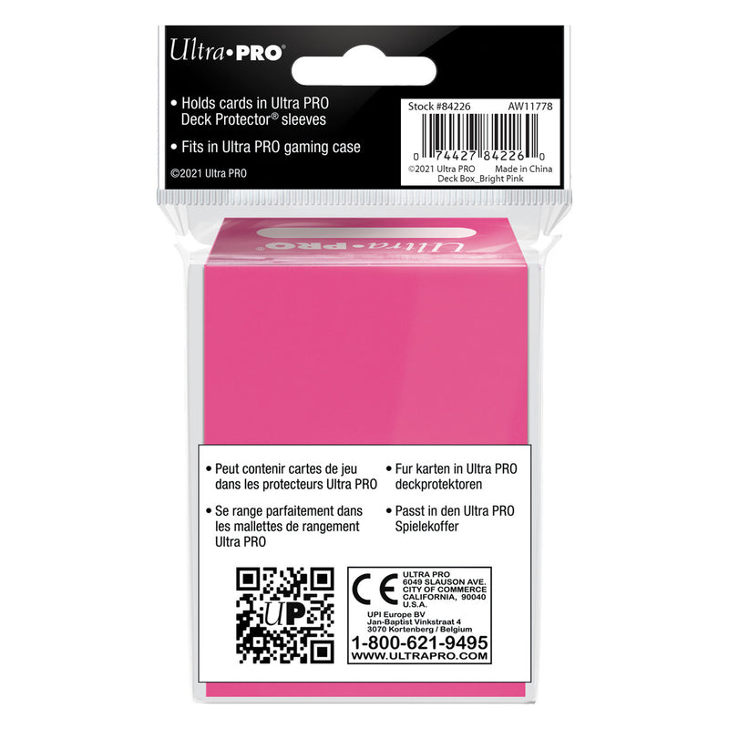 PRO 80+ Deck Box (Bright Pink) | Ultra Pro