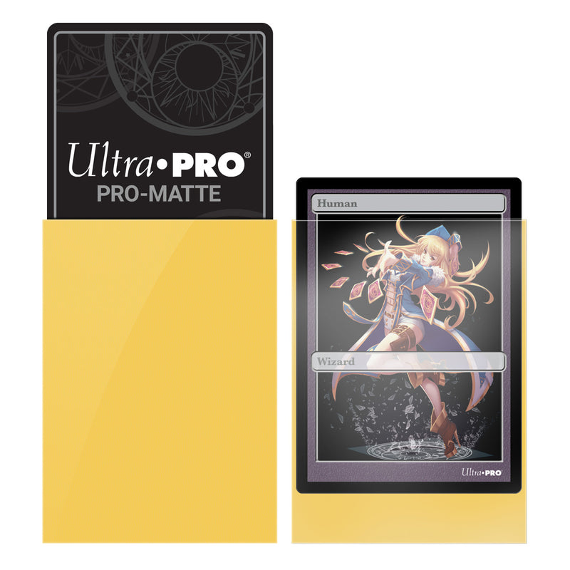 PRO-Matte Small Deck Protector 60 (Yellow) | Ultra Pro