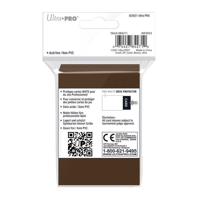 PRO-Matte Small Deck Protector 60 (Brown) | Ultra Pro