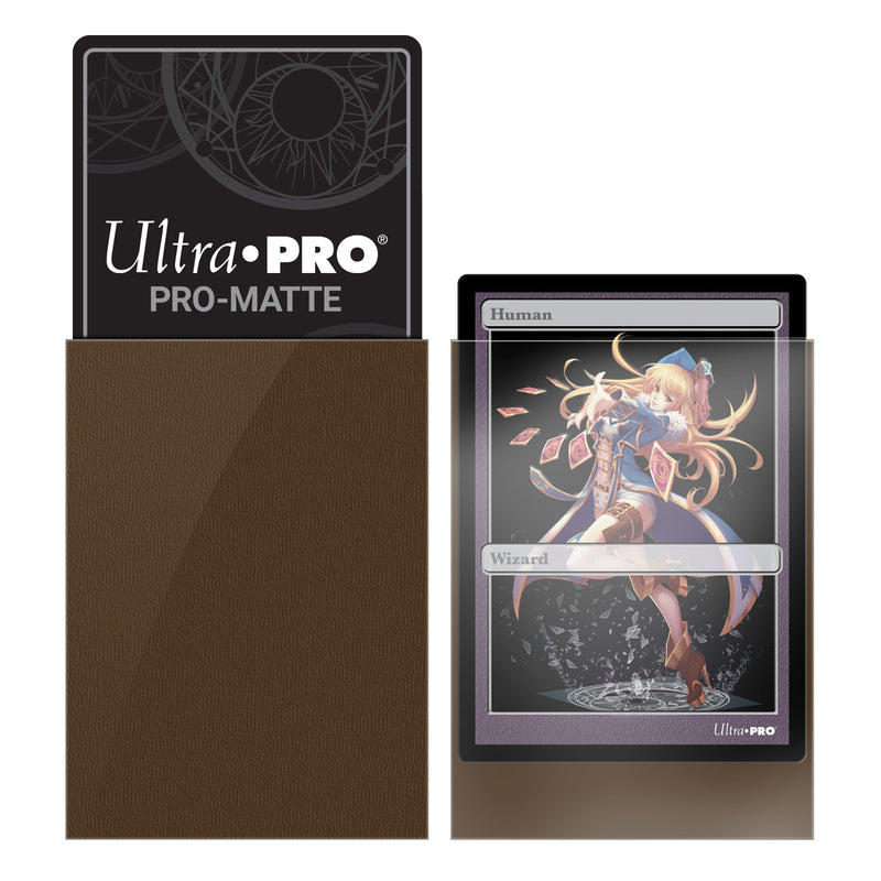 PRO-Matte Small Deck Protector 60 (Brown) | Ultra Pro