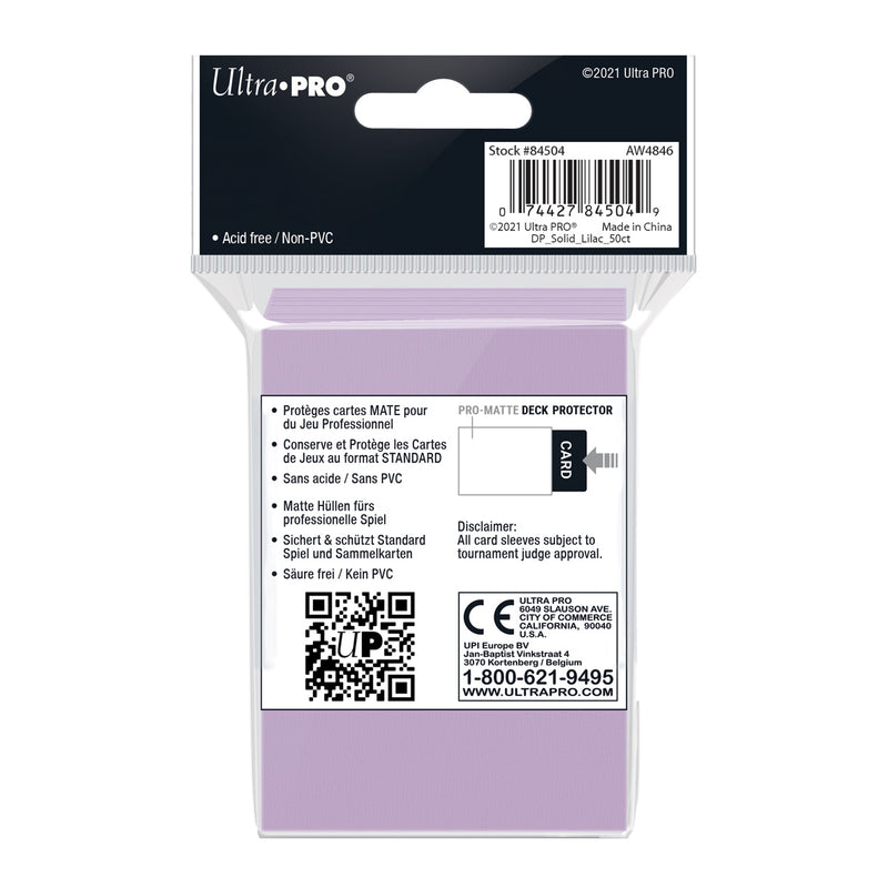 PRO-Matte Standard Deck Protector 50 (Lilac) | Ultra Pro