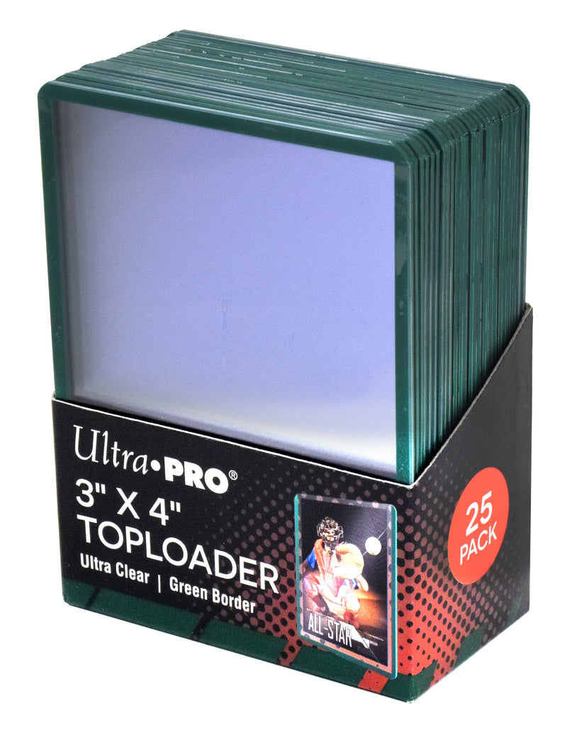 3x4 Green Border Toploader | Ultra Pro