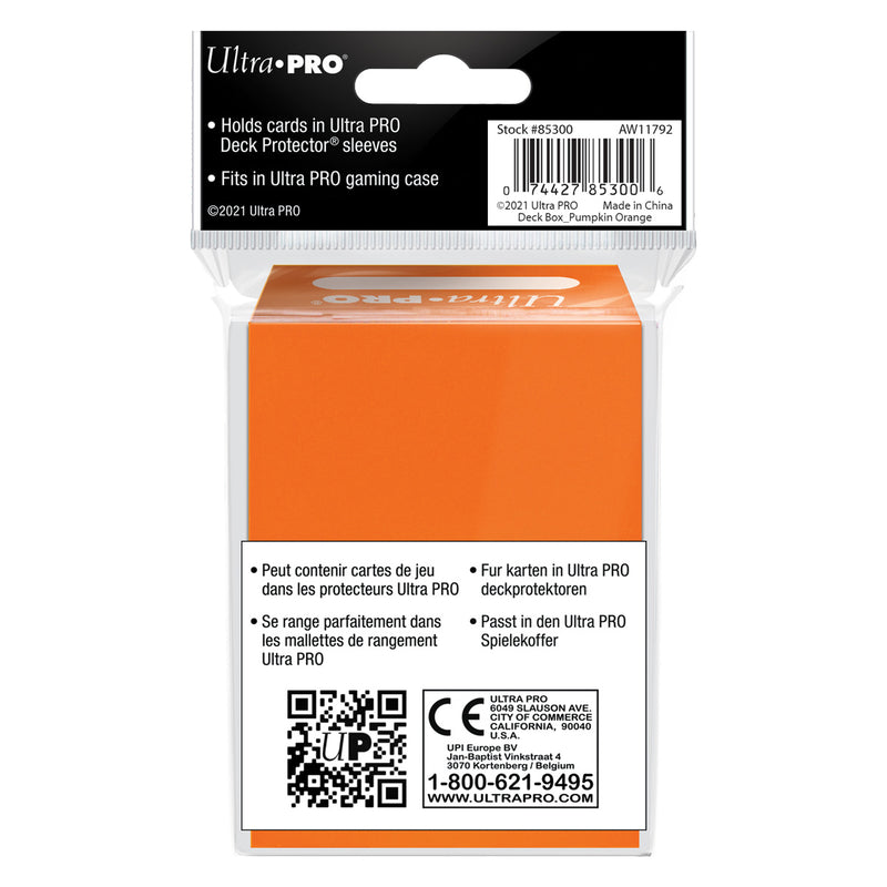 PRO 80+ Deck Box (Orange) | Ultra Pro