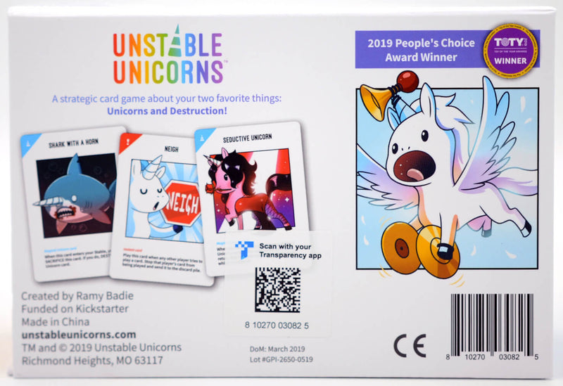 Unstable Unicorns | Board Game